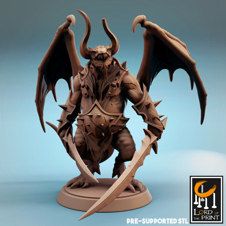 Tarhun the Half Dragon, Powerful NPC, Lord of the Print | Dungeons and Dragons | Pathfinder | Table Top RPG | 3D Printed Model