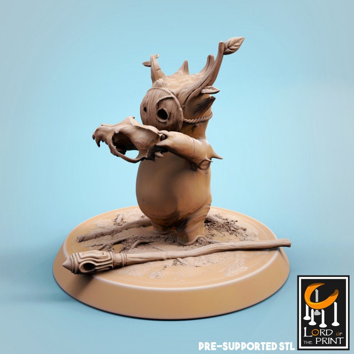 Cute Forest Spirits, Lord of the Print | Dungeons and Dragons | Pathfinder | Table Top RPG | 3D Printed Model