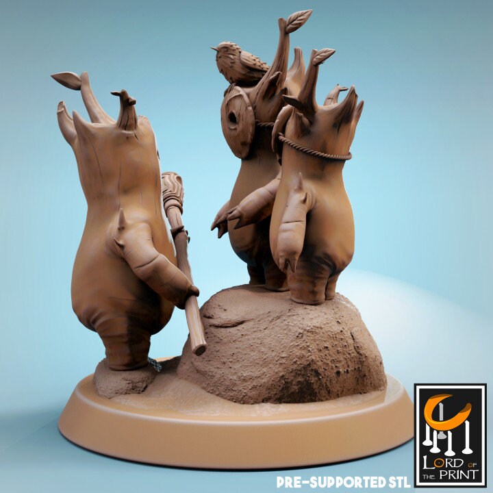 Cute Forest Spirits, Lord of the Print | Dungeons and Dragons | Pathfinder | Table Top RPG | 3D Printed Model