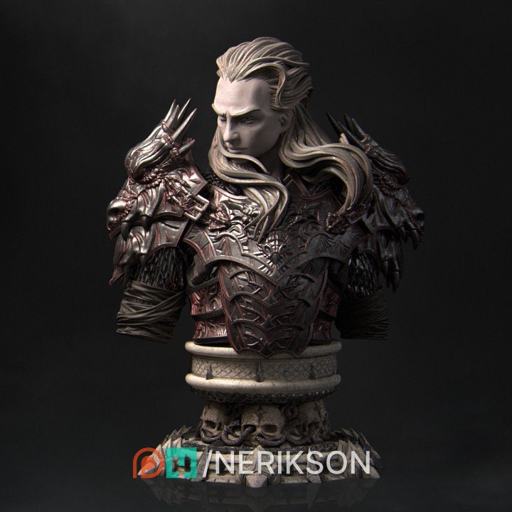 Revving the Dragon Knight, Powerful NPC, Ernest Nemirovsky | Dungeons and Dragons | Pathfinder | Table Top RPG | 3D Printed Model