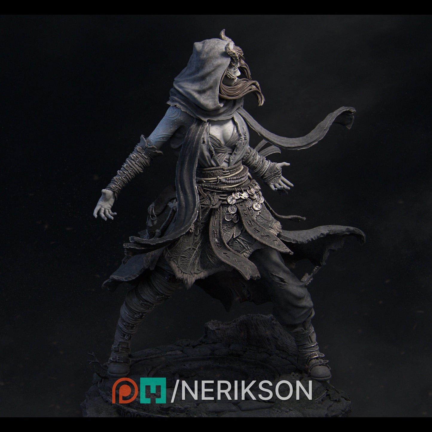 Rowenna the Wild Mage, Powerful NPC, Ernest Nemirovsky | Dungeons and Dragons | Pathfinder | Table Top RPG | 3D Printed Model