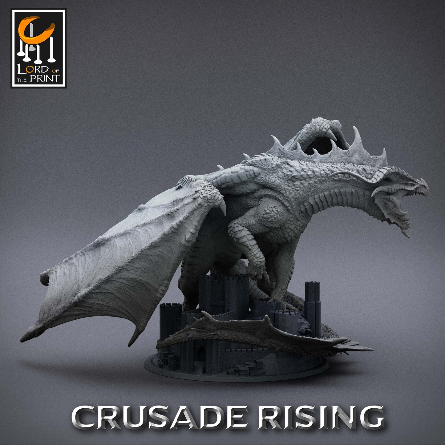 Great Red Wyrm, Red Dragon, Armored and Unarmored, Lord of the Print | Dungeons and Dragons | Pathfinder | Table Top RPG | 3D Printed Model