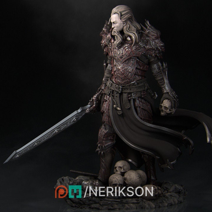 Revving the Dragon Knight, Powerful NPC, Ernest Nemirovsky | Dungeons and Dragons | Pathfinder | Table Top RPG | 3D Printed Model
