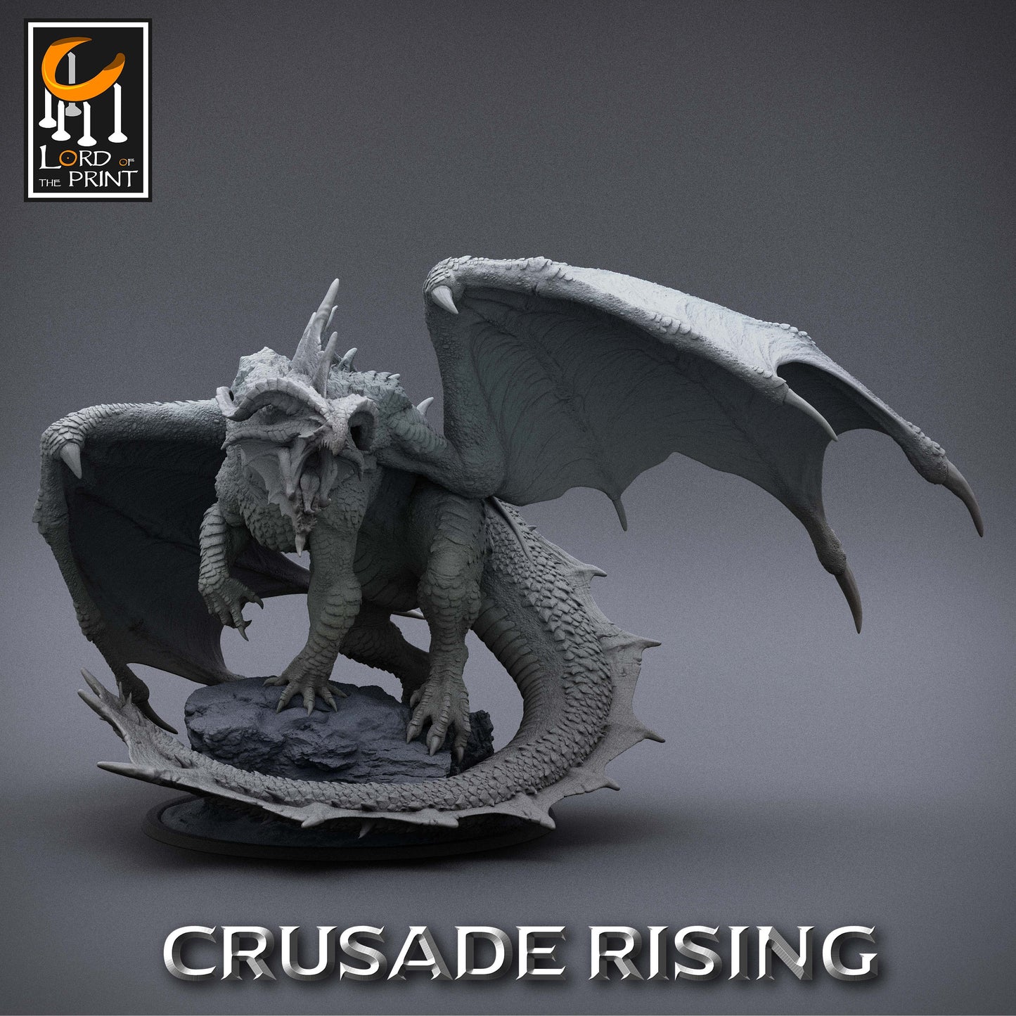 Great Red Wyrm, Red Dragon, Armored and Unarmored, Lord of the Print | Dungeons and Dragons | Pathfinder | Table Top RPG | 3D Printed Model