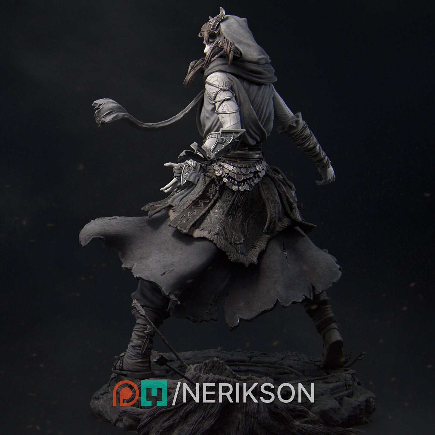 Rowenna the Wild Sorcerer, Powerful NPC, Ernest Nemirovsky | Dungeons and Dragons | Pathfinder | Table Top RPG | 3D Printed Model