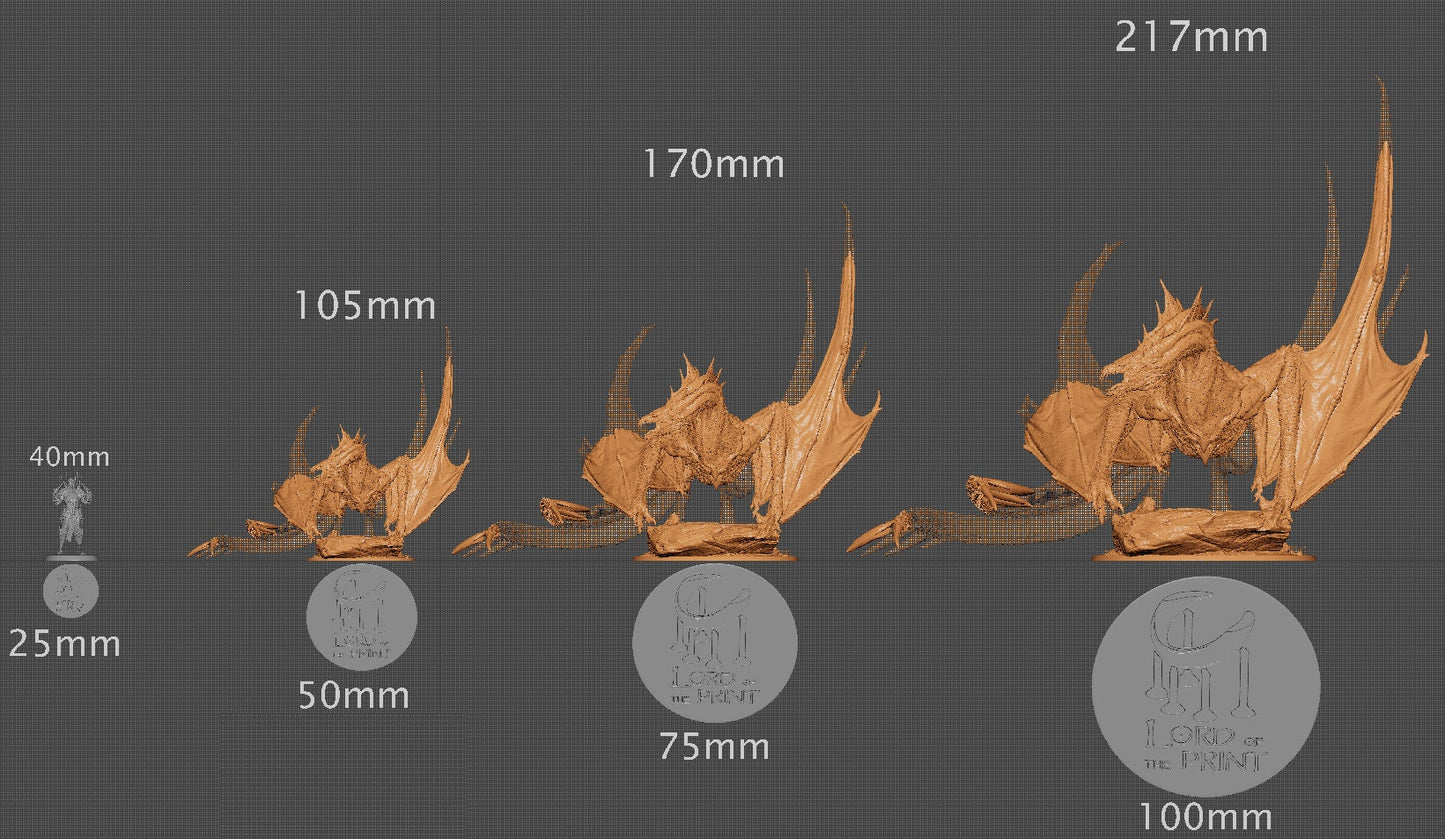 Vouivre Matriarch, Lord of the Print | Dungeons and Dragons | Pathfinder | Table Top RPG | 3D Printed Model