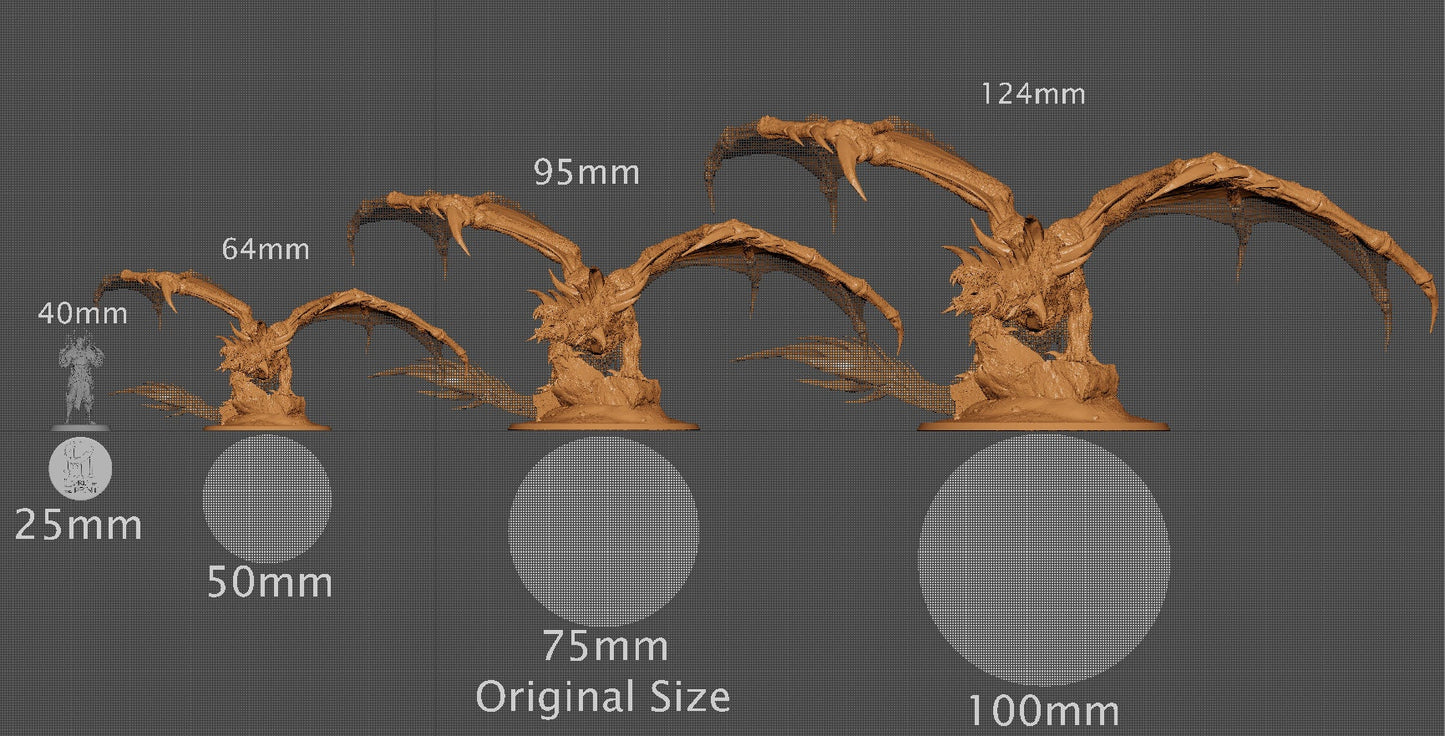 Young Crystal Dragon, Lord of the Print | Dungeons and Dragons | Pathfinder | Table Top RPG | 3D Printed Model