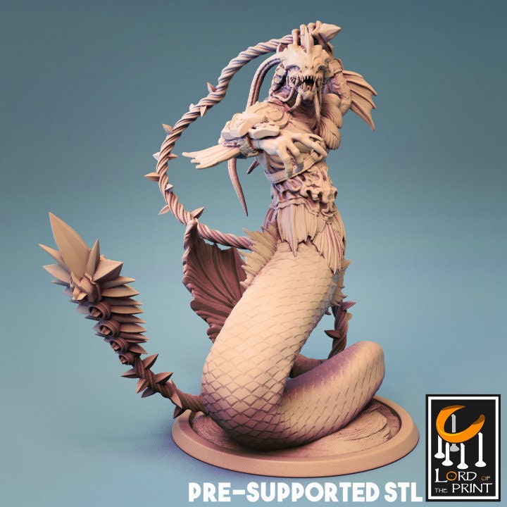Triton, Lord of the Print | Dungeons and Dragons | Pathfinder | Table Top RPG | 3D Printed Model