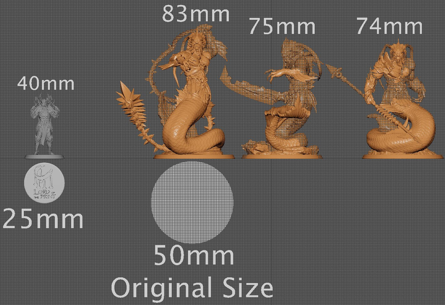 Triton, Lord of the Print | Dungeons and Dragons | Pathfinder | Table Top RPG | 3D Printed Model