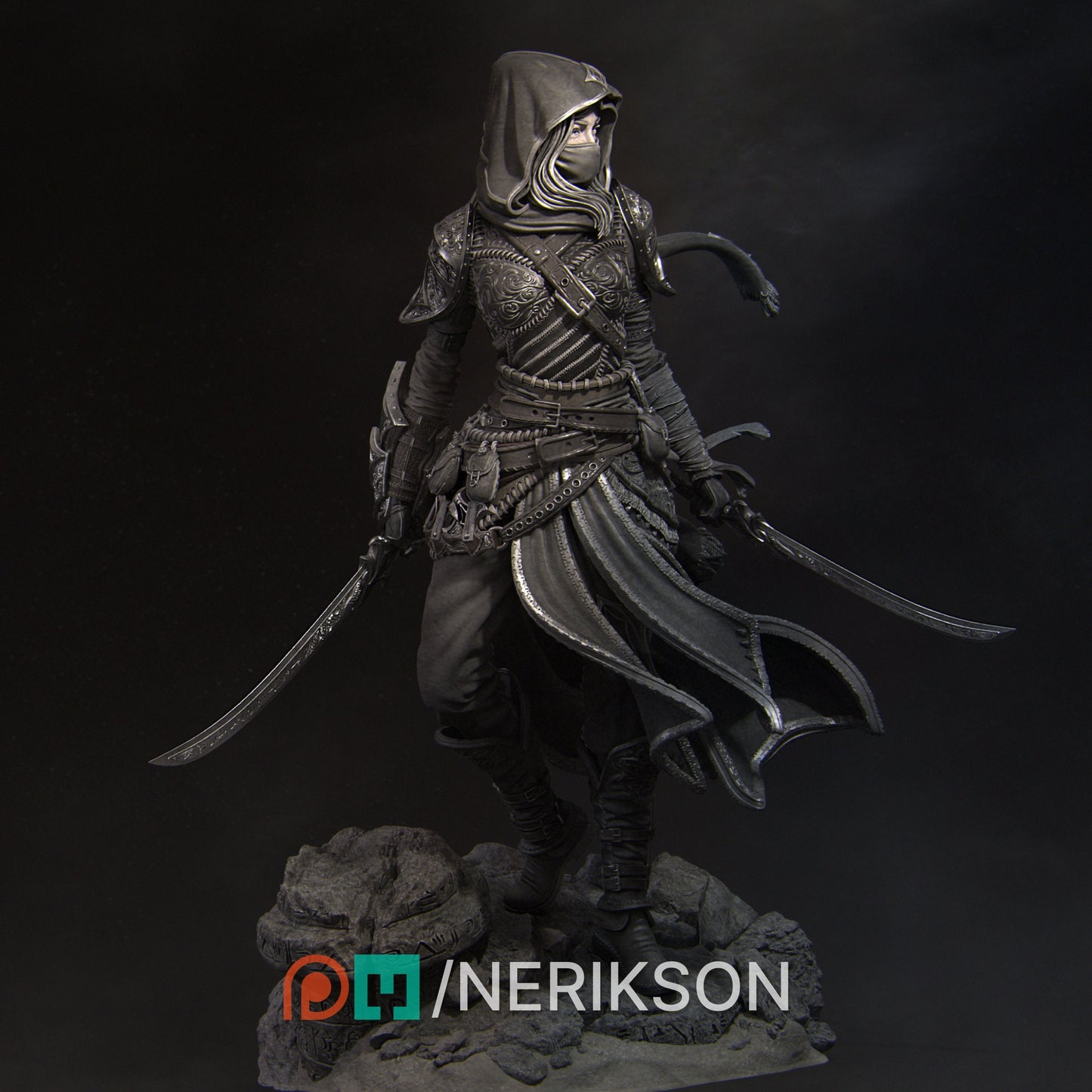 Artemesia, Assassin, Powerful NPC, Ernest Nemirovsky | Dungeons and Dragons | Pathfinder | Table Top RPG | 3D Printed Model