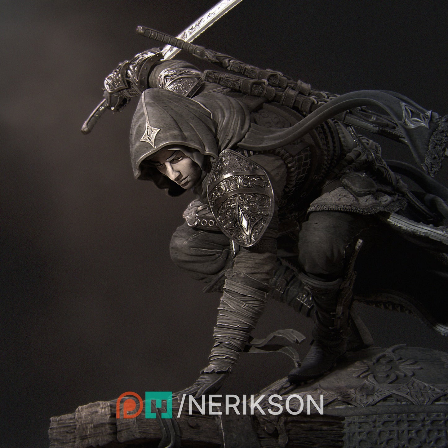 Nasir, Assassin, Powerful NPC, Ernest Nemirovsky | Dungeons and Dragons | Pathfinder | Table Top RPG | 3D Printed Model