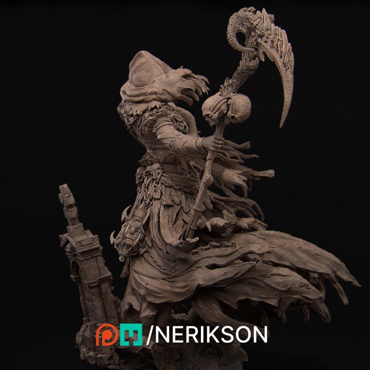 The Grim Reaper, Powerful NPC, Ernest Nemirovsky | Dungeons and Dragons | Pathfinder | Table Top RPG | 3D Printed Model
