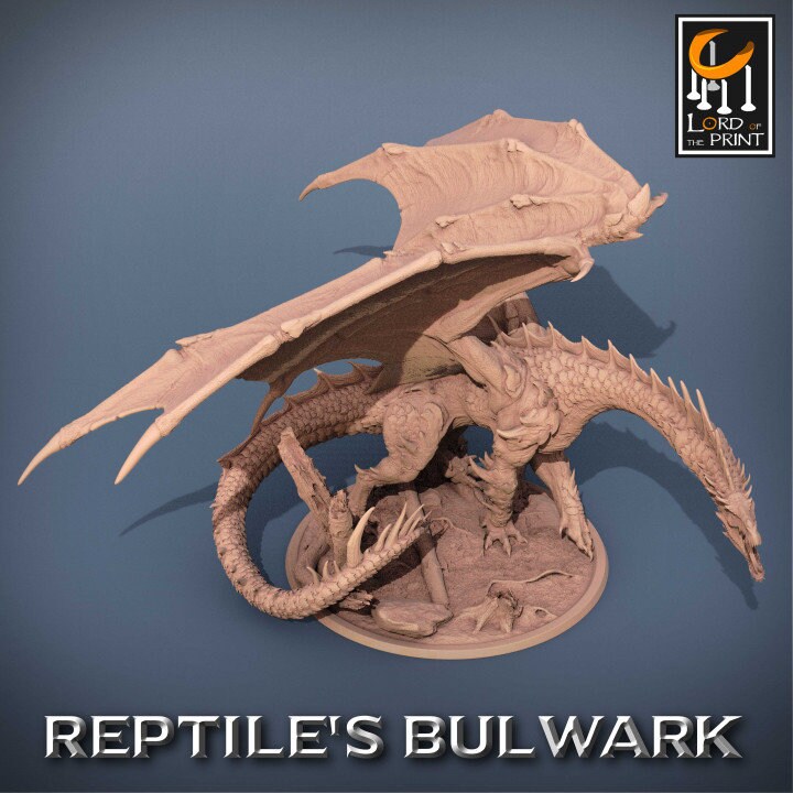 Legendary Apex Green Dragon, Lord of the Print | Dungeons and Dragons | Pathfinder | Table Top RPG | 3D Printed Model