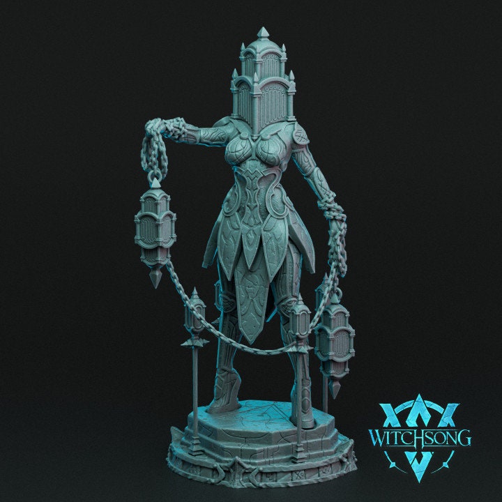 Lady of the Depths, Witchsong Miniatures | Dungeons and Dragons | Pathfinder | Table Top RPG | 3D Printed Model
