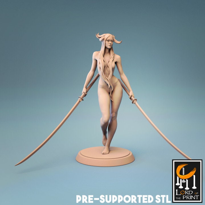 Succubus, 2 Poses, Lord of the Print | Dungeons and Dragons | Pathfinder | Table Top RPG | 3D Printed Model