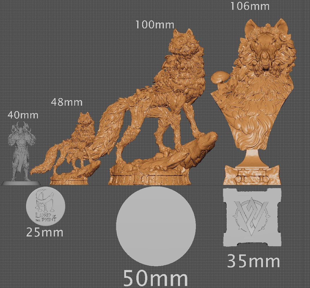 Lyks, Good Boy of the Underworld, Witchsong Miniatures | Dungeons and Dragons | Pathfinder | Table Top RPG | 3D Printed Model