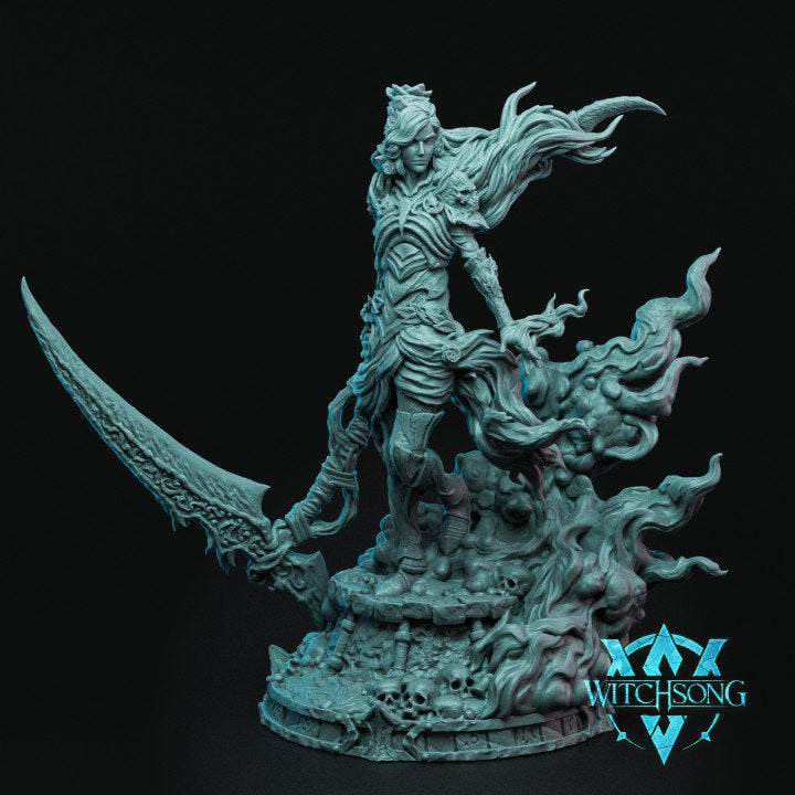 Persephone, Death Reborn, 2 Poses and Bust, Witchsong Miniatures | Dungeons and Dragons | Pathfinder | Table Top RPG | 3D Printed Model