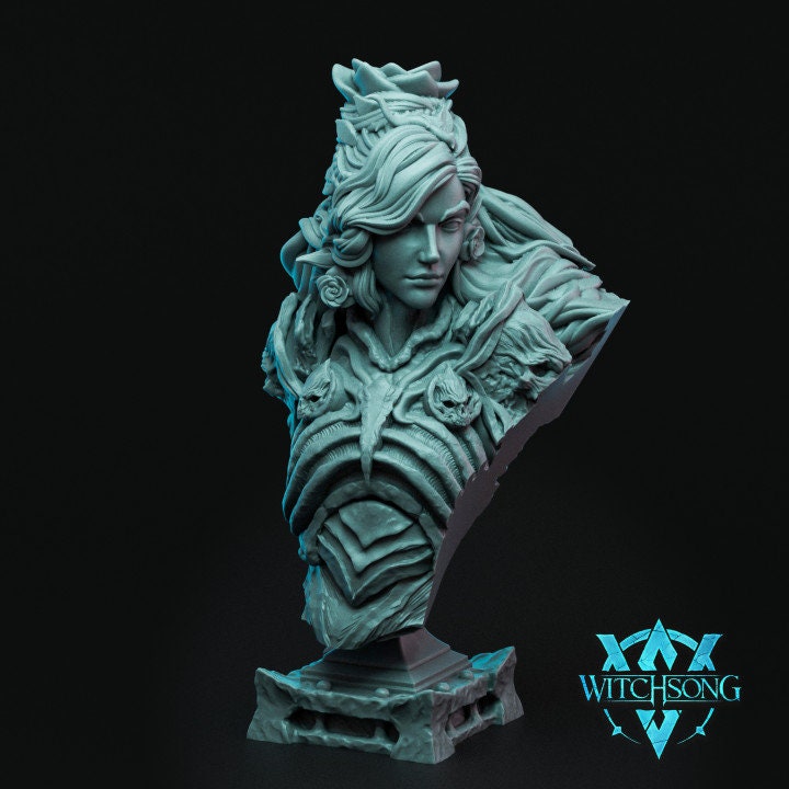 Persephone, Death Reborn, 2 Poses and Bust, Witchsong Miniatures | Dungeons and Dragons | Pathfinder | Table Top RPG | 3D Printed Model