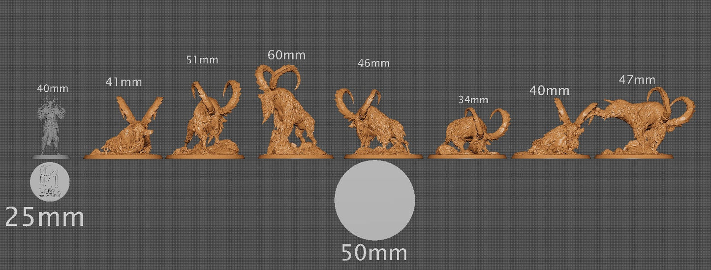 Wild Goats | Aussie 3D Printed Miniatures and Terrain