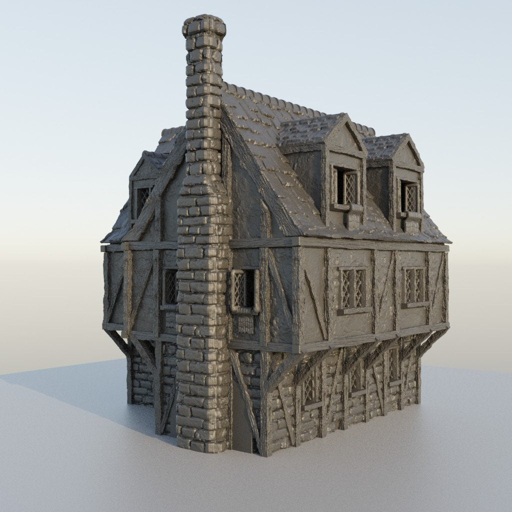 Village Brothel, Miniature Land | Dungeons and Dragons | Pathfinder | Table Top RPG | 3D Printed Model