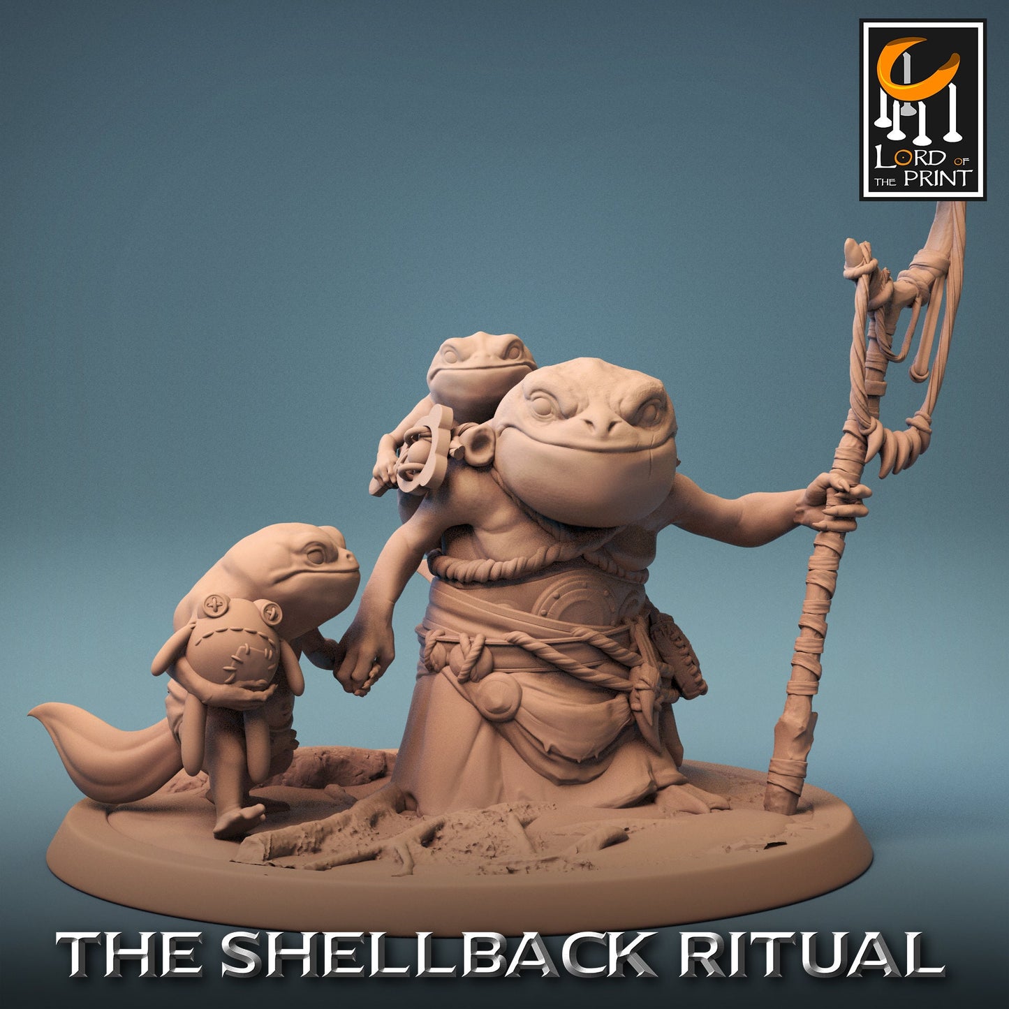 Croakers, Pack 2, Shellback Ritual, Lord of the Print | Dungeons and Dragons | Pathfinder | Table Top RPG | 3D Printed Model
