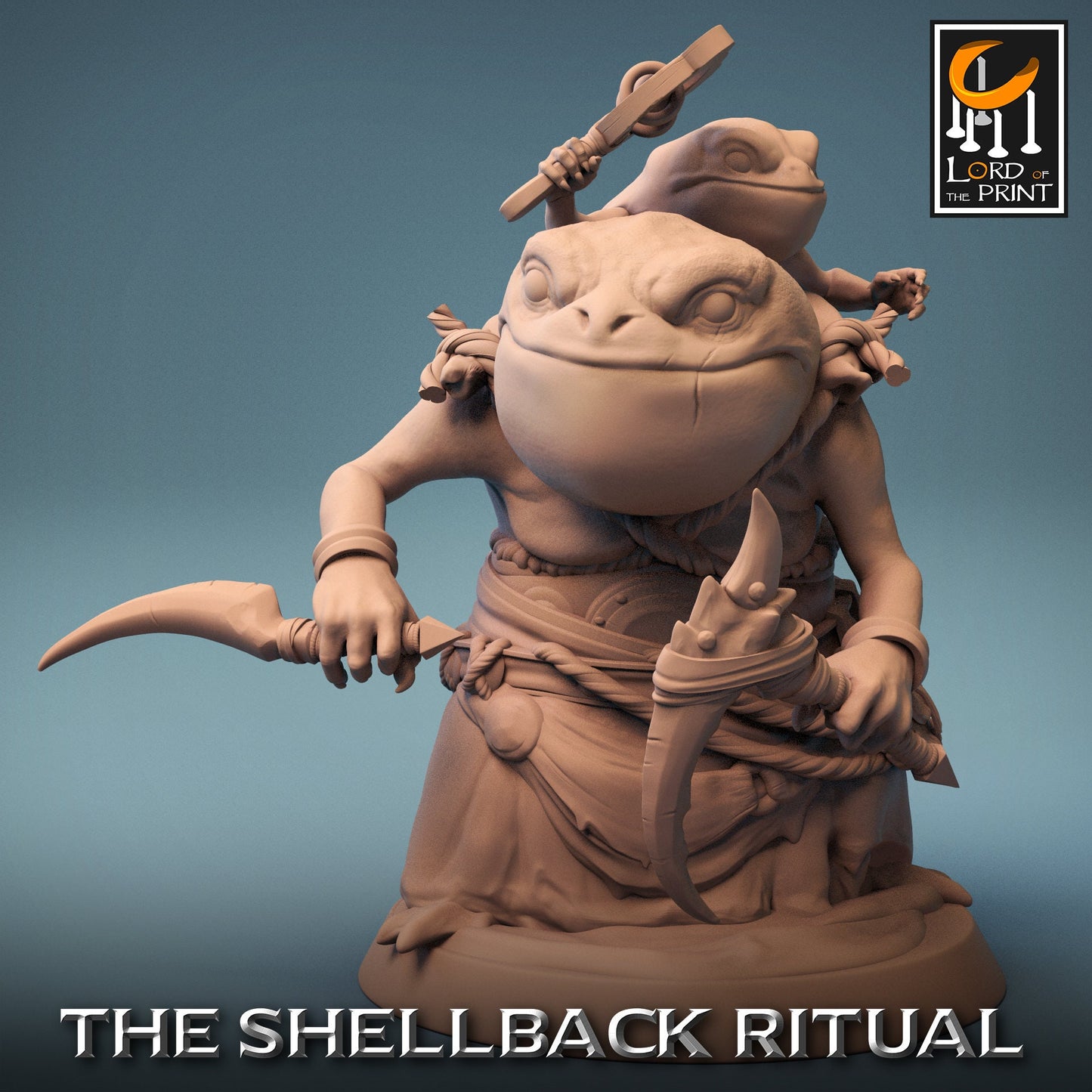 Croakers, Pack 1, Shellback Ritual, Lord of the Print | Dungeons and Dragons | Pathfinder | Table Top RPG | 3D Printed Model