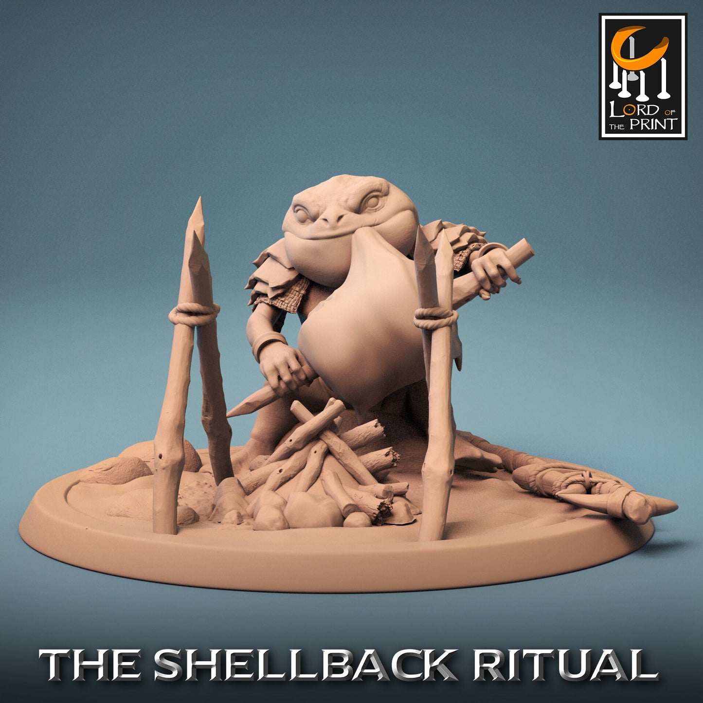 Croakers, Pack 1, Shellback Ritual, Lord of the Print | Dungeons and Dragons | Pathfinder | Table Top RPG | 3D Printed Model
