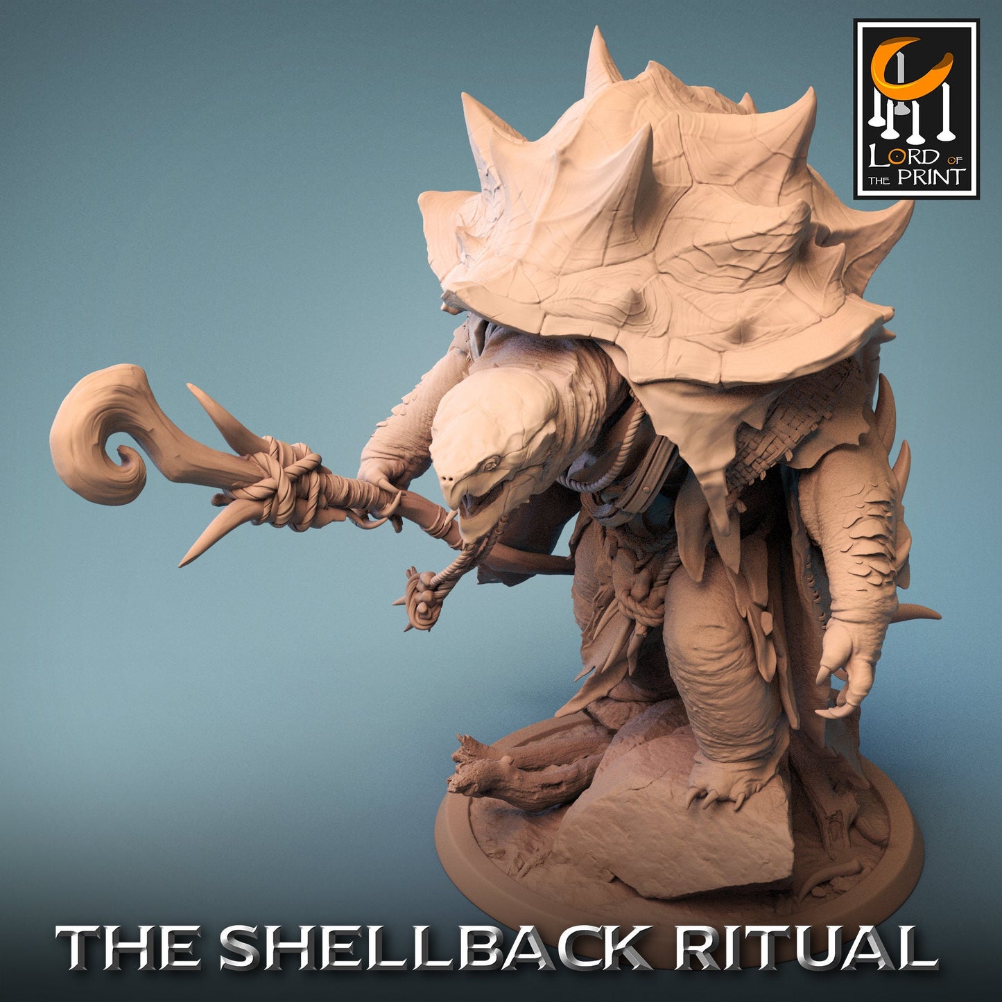 Nulka, Shellspike, Shellback Ritual, Powerful NPC, Lord of the Print | Dungeons and Dragons | Pathfinder | Table Top RPG | 3D Printed Model