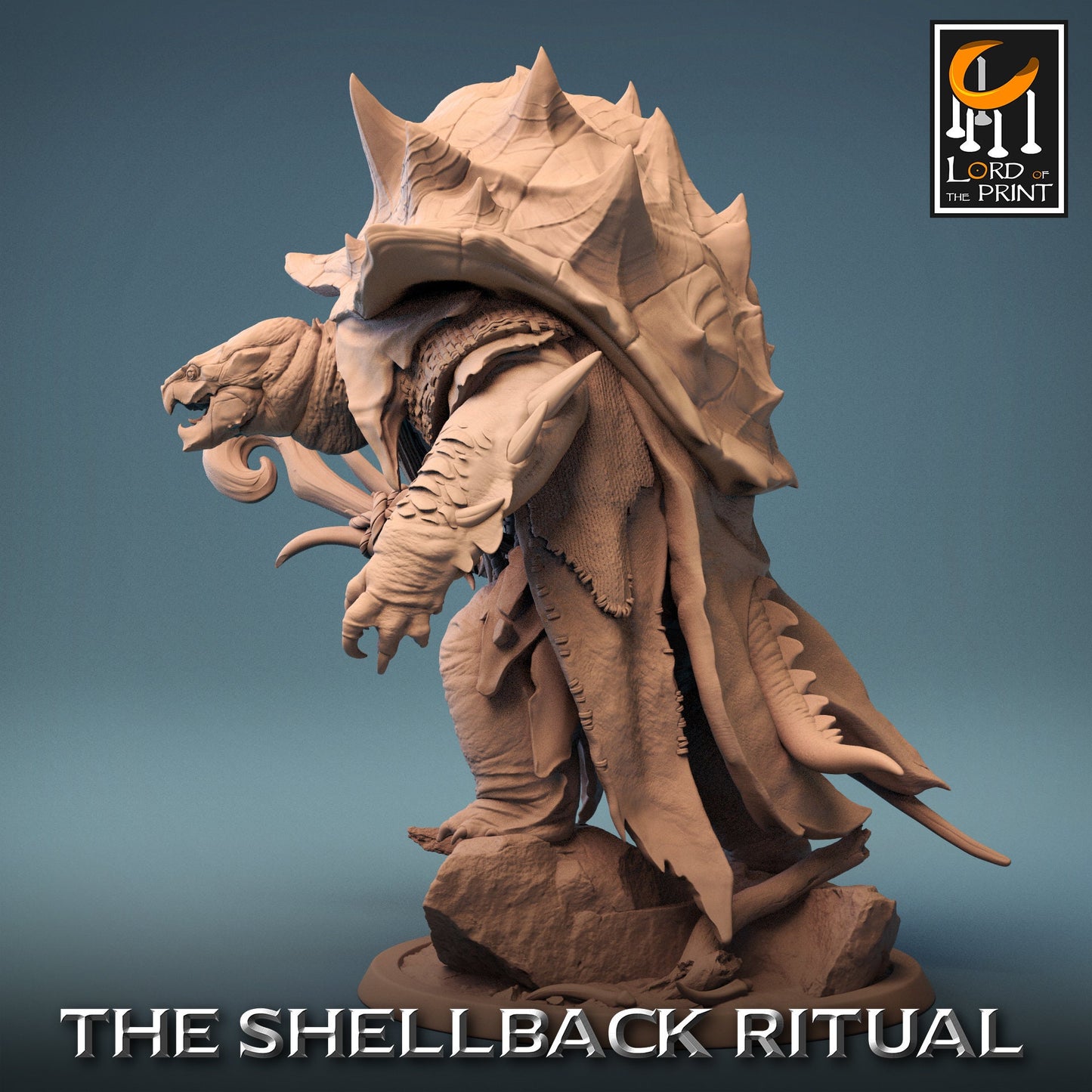 Nulka, Shellspike, Shellback Ritual, Powerful NPC, Lord of the Print | Dungeons and Dragons | Pathfinder | Table Top RPG | 3D Printed Model