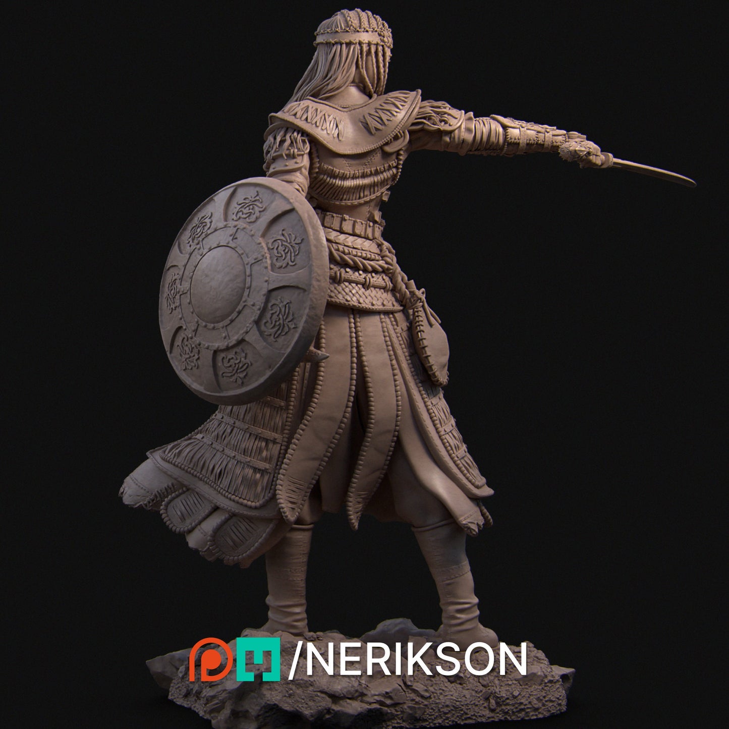 Tuya, The Undefeated, Powerful NPC, Ernest Nemirovsky | Dungeons and Dragons | Pathfinder | Table Top RPG | 3D Printed Model