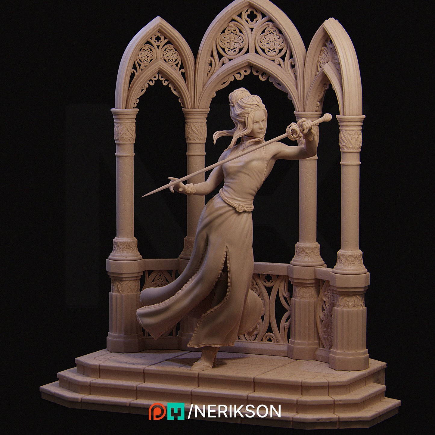 Luna, Standalone, Powerful NPC, Ernest Nemirovsky | Dungeons and Dragons | Pathfinder | Table Top RPG | 3D Printed Model