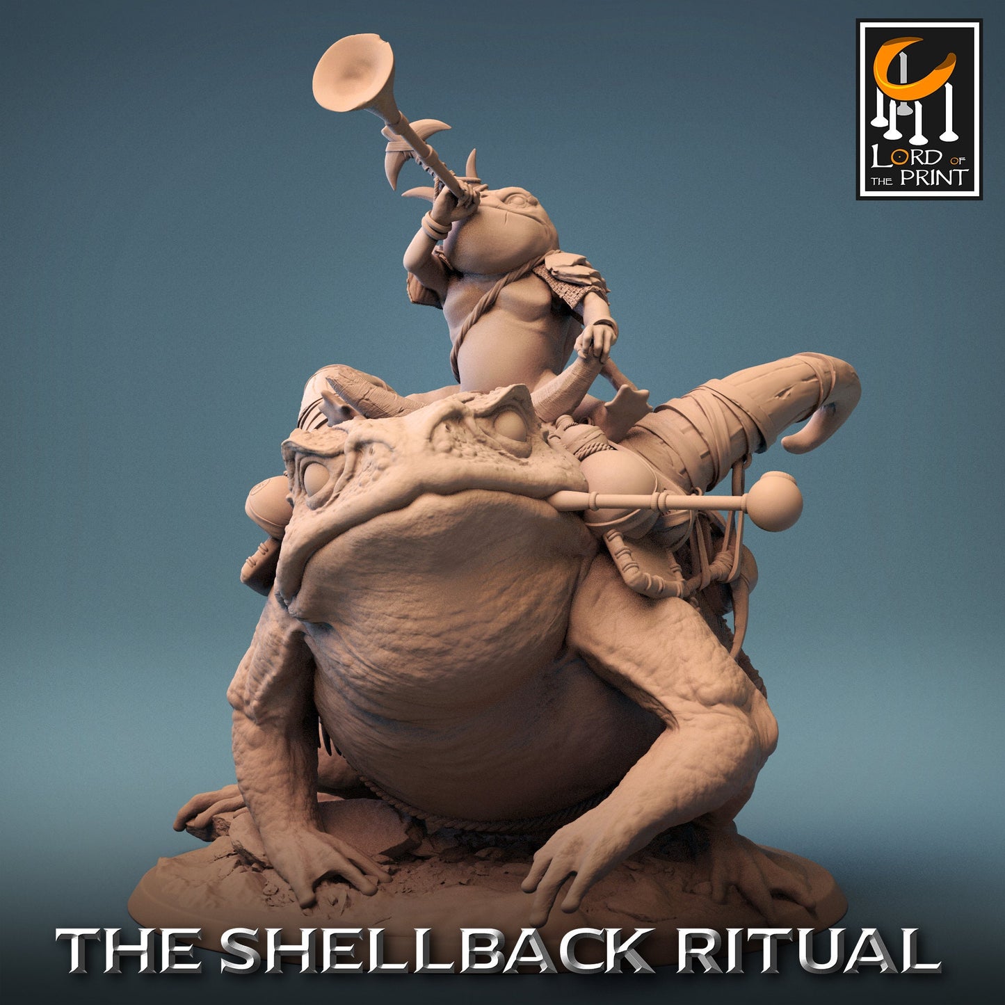 Toad Riders, The Shellback Ritual, Lord of the Print | Dungeons and Dragons | Pathfinder | Table Top RPG | 3D Printed Model