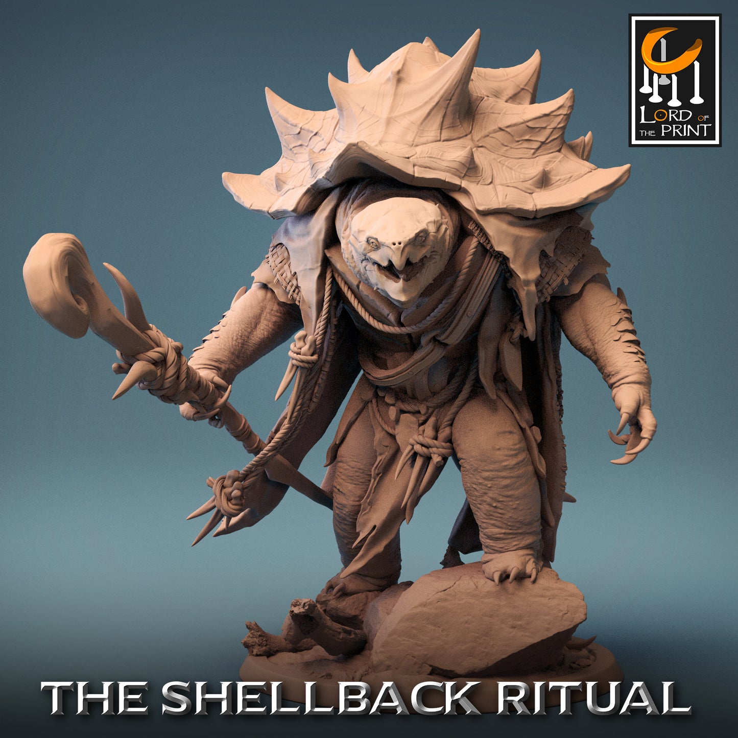 Nulka, Shellspike, Shellback Ritual, Powerful NPC, Lord of the Print | Dungeons and Dragons | Pathfinder | Table Top RPG | 3D Printed Model