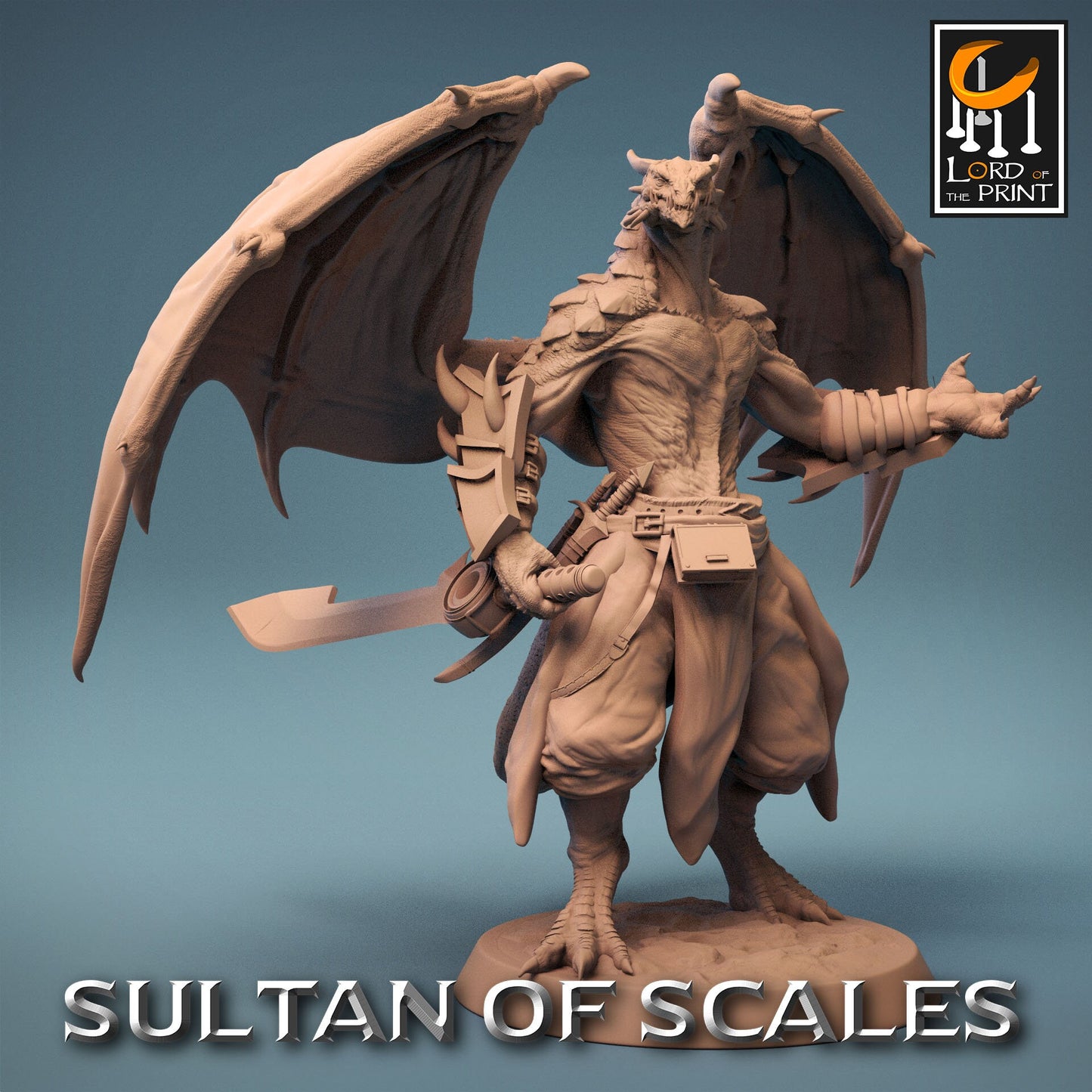 Dragonborn Soldiers, Pack 1, Sultan of the Sands, Lord of the Print | Dungeons and Dragons | Pathfinder | Table Top RPG | 3D Printed Model