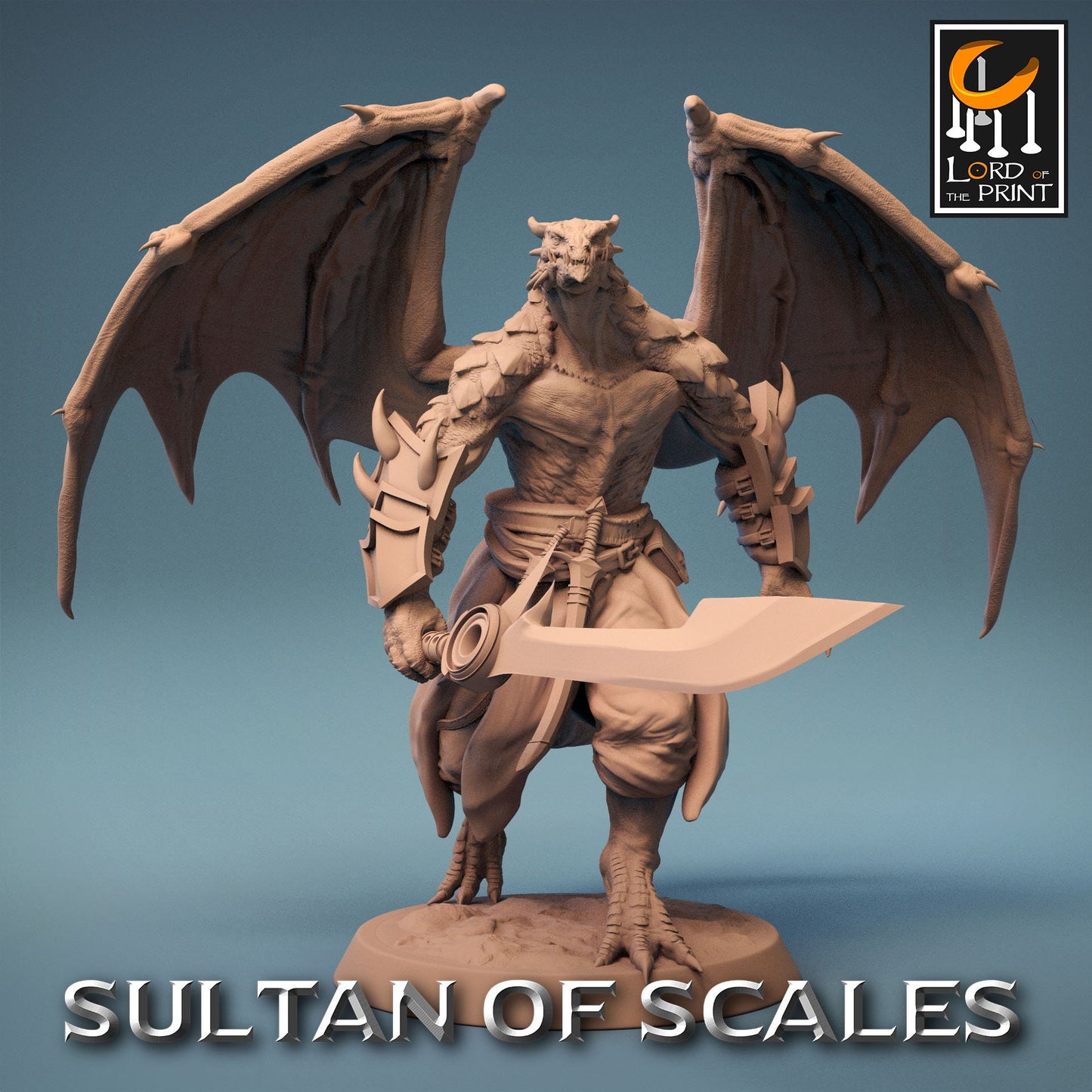 Dragonborn Soldiers, Pack 1, Sultan of the Sands, Lord of the Print | Dungeons and Dragons | Pathfinder | Table Top RPG | 3D Printed Model