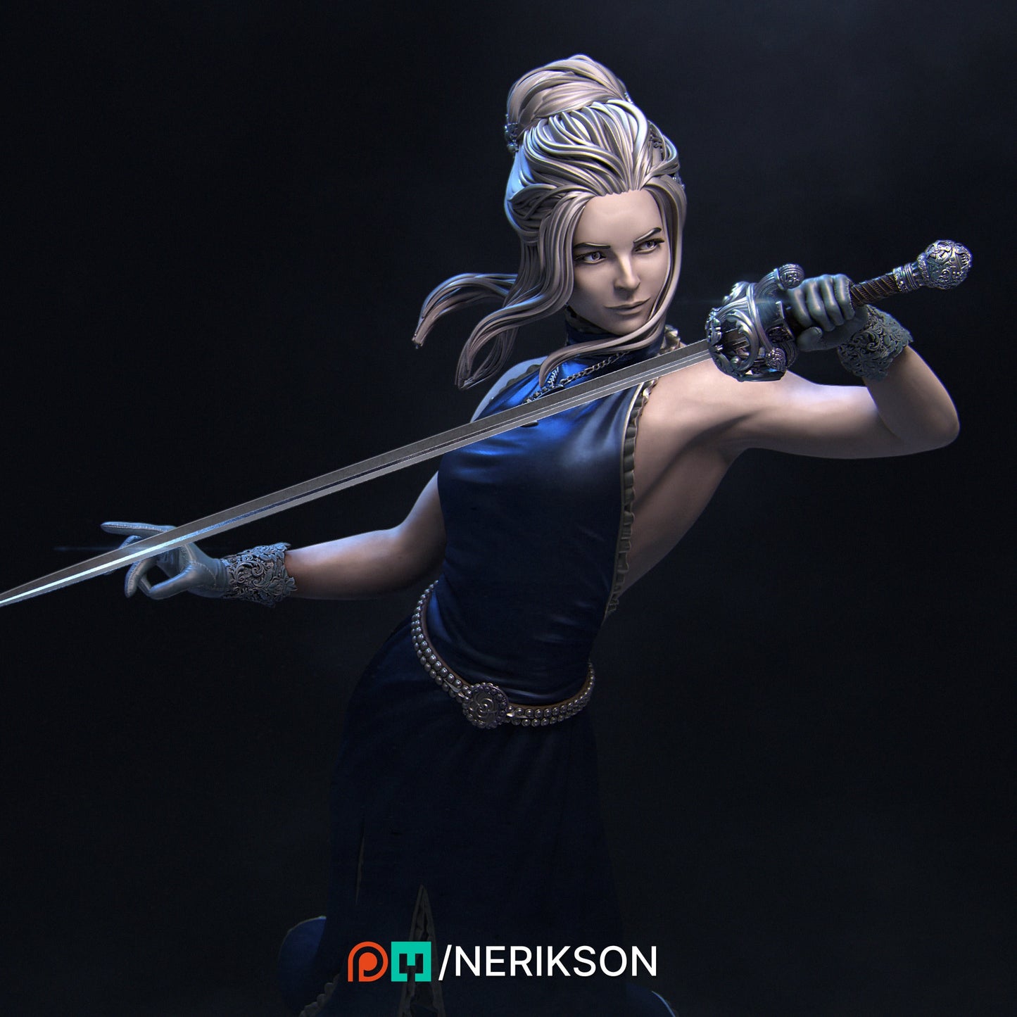 Luna, Standalone, Powerful NPC, Ernest Nemirovsky | Dungeons and Dragons | Pathfinder | Table Top RPG | 3D Printed Model