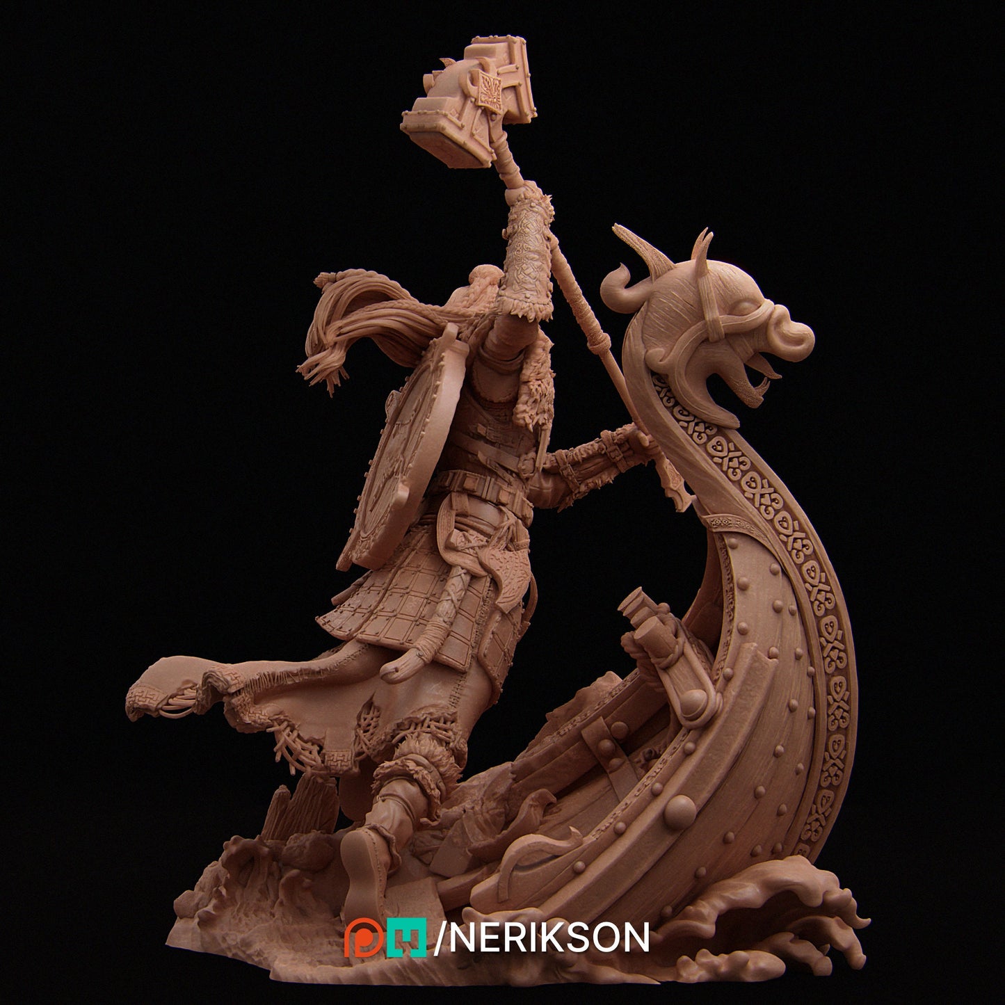 Thyra, Full Statue, Powerful NPC, Ernest Nemirovsky | Dungeons and Dragons | Pathfinder | Table Top RPG | 3D Printed Model
