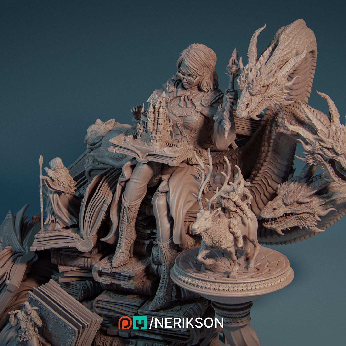 Orinthia the Librarian, Powerful NPC, Ernest Nemirovsky | Dungeons and Dragons | Pathfinder | Table Top RPG | 3D Printed Model