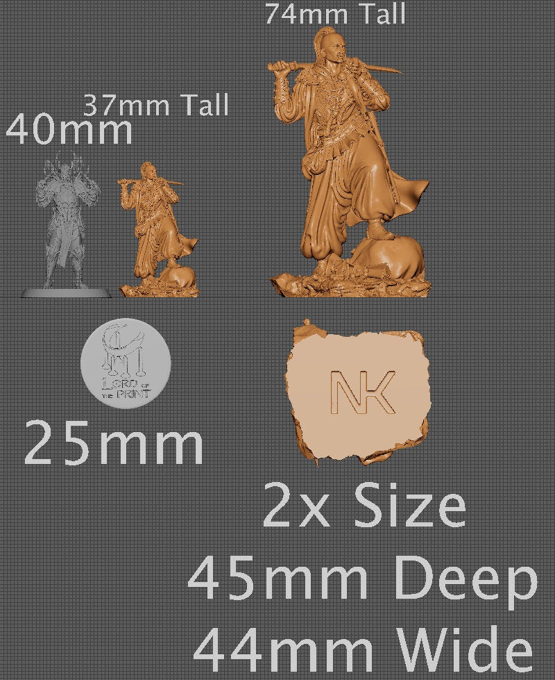 Taras, Powerful NPC, Ernest Nemirovsky | Dungeons and Dragons | Pathfinder | Table Top RPG | 3D Printed Model