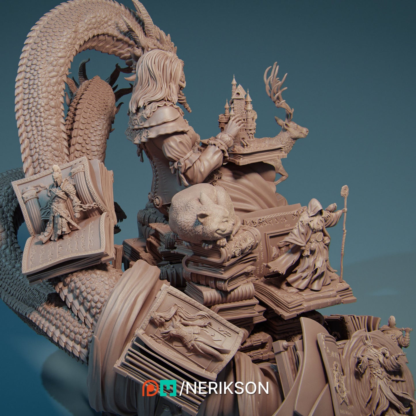Orinthia the Librarian, Powerful NPC, Ernest Nemirovsky | Dungeons and Dragons | Pathfinder | Table Top RPG | 3D Printed Model