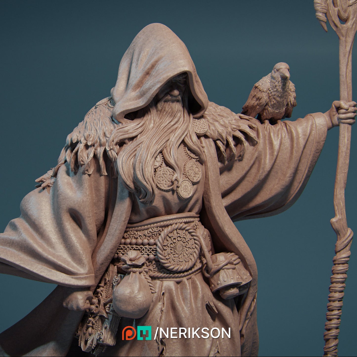 Merlin, Powerful NPC, Ernest Nemirovsky | Dungeons and Dragons | Pathfinder | Table Top RPG | 3D Printed Model