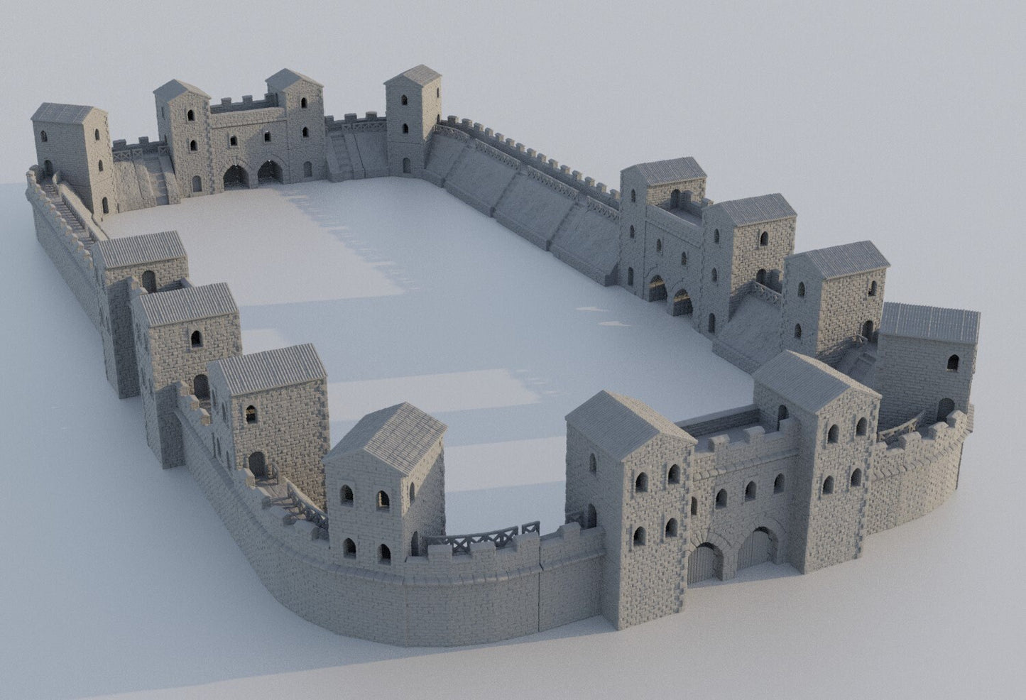 Roman Fort, Miniature Land | Dungeons and Dragons | Pathfinder | Table Top RPG | 3D Printed Model