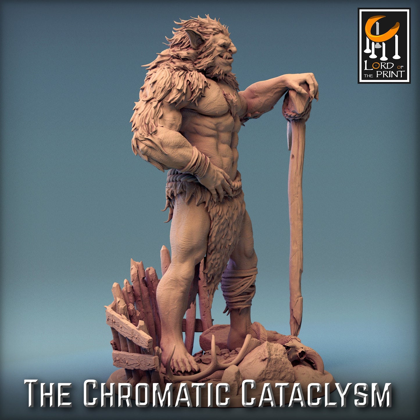 The Ice Trolls, 3 Poses, Lord of the Print | Dungeons and Dragons | Pathfinder | Table Top RPG | 3D Printed Model
