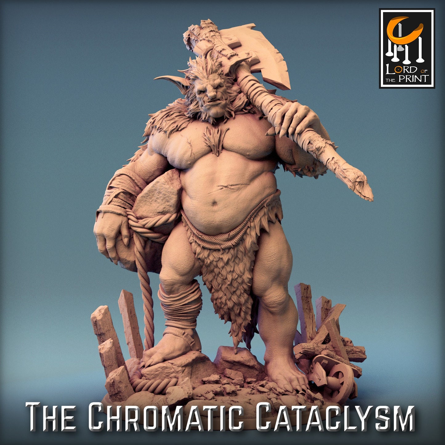 The Ice Trolls, 3 Poses, Lord of the Print | Dungeons and Dragons | Pathfinder | Table Top RPG | 3D Printed Model