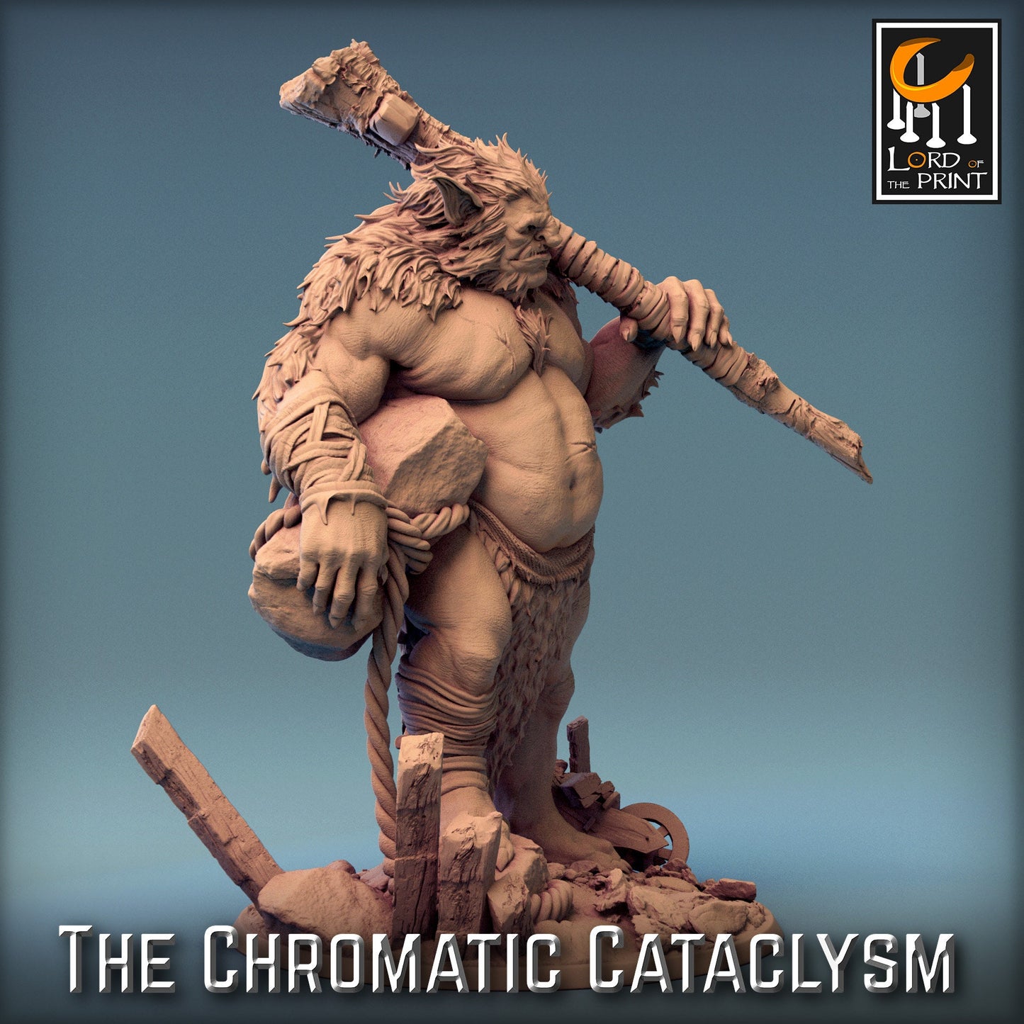 The Ice Trolls, 3 Poses, Lord of the Print | Dungeons and Dragons | Pathfinder | Table Top RPG | 3D Printed Model