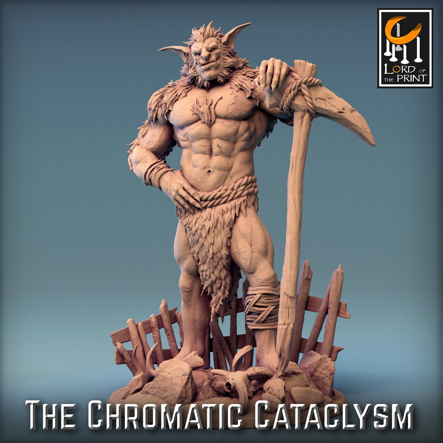 The Ice Trolls, 3 Poses, Lord of the Print | Dungeons and Dragons | Pathfinder | Table Top RPG | 3D Printed Model