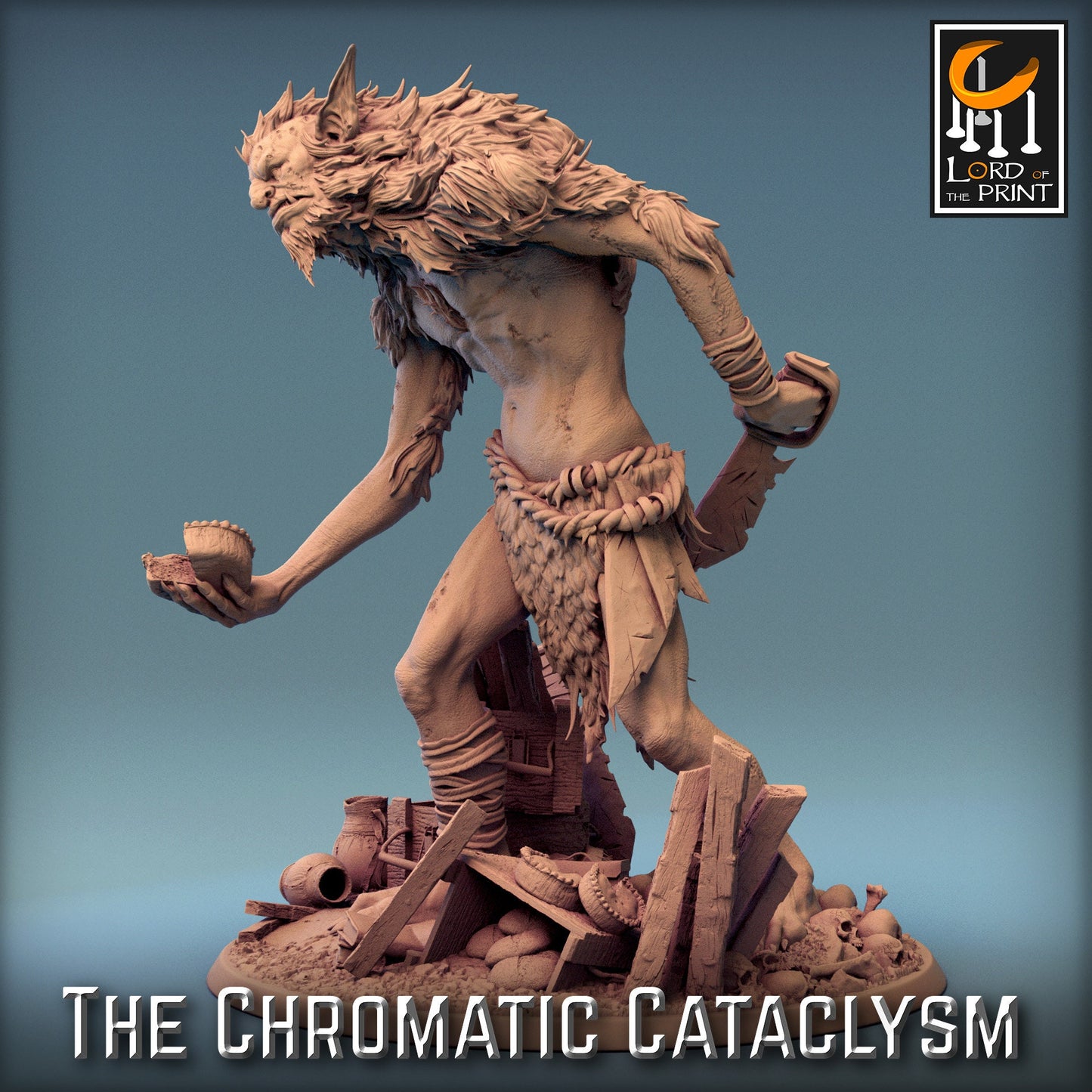The Ice Trolls, 3 Poses, Lord of the Print | Dungeons and Dragons | Pathfinder | Table Top RPG | 3D Printed Model
