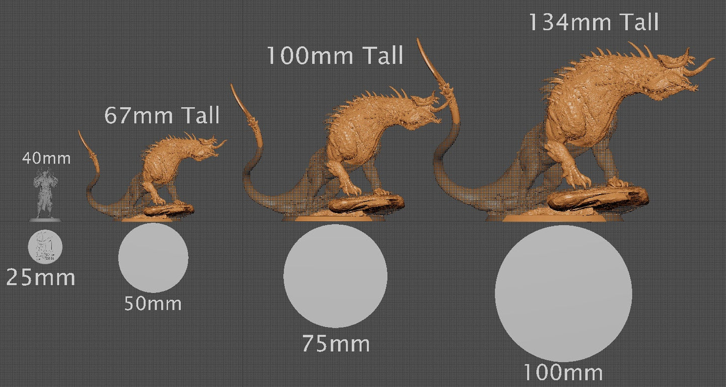 Black Dragon Spawn, Chromatic Cataclysm, Lord of the Print | Dungeons and Dragons | Pathfinder | Table Top RPG | 3D Printed Model