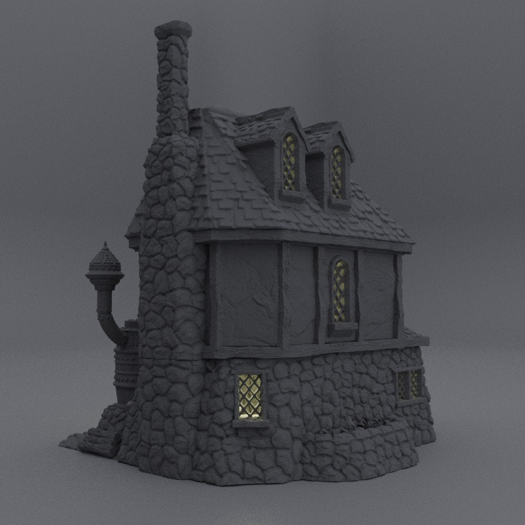 Alchemists House, Miniature Land | Dungeons and Dragons | Pathfinder | Table Top RPG | 3D Printed Model