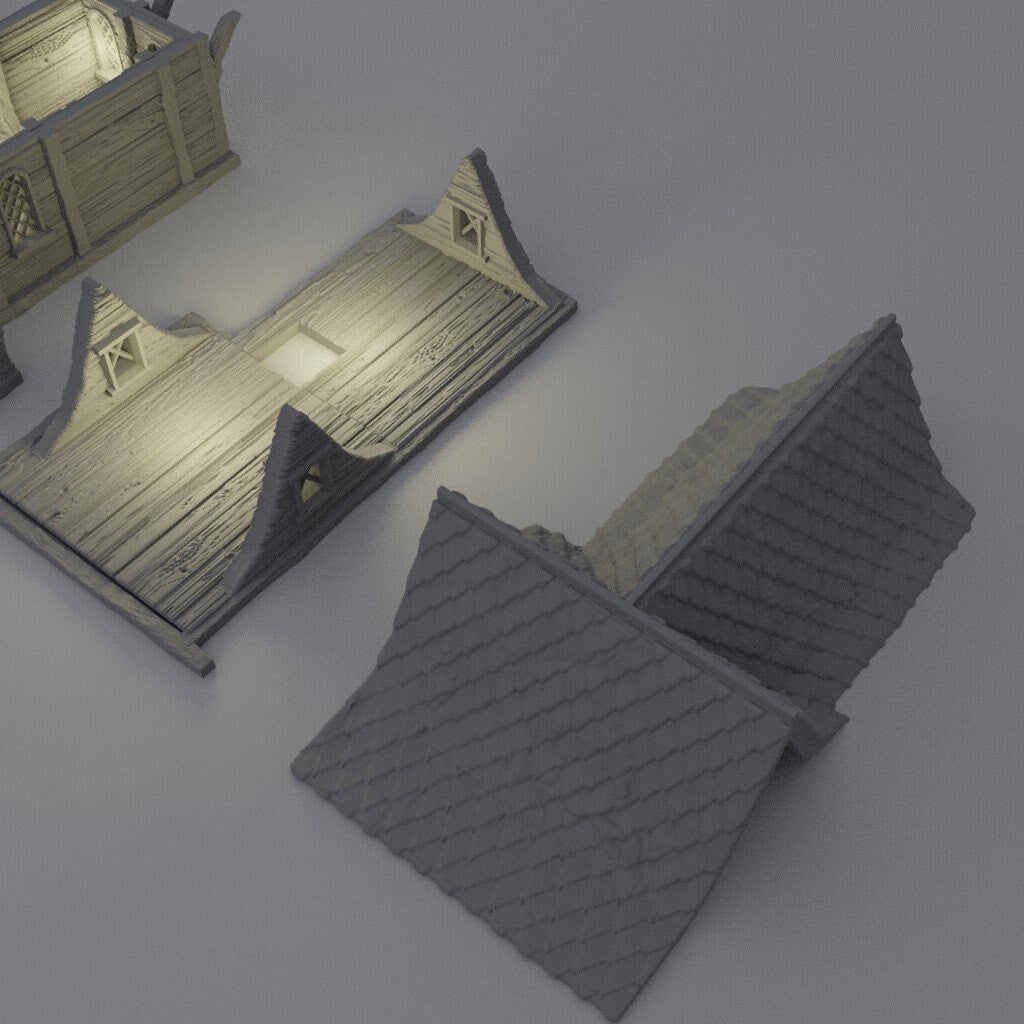 Sea Lodge, Miniature Land | Dungeons and Dragons | Pathfinder | Table Top RPG | 3D Printed Model